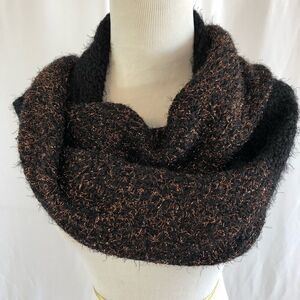 🔥NEW!!🔥Anthropologie Rich Brown Luxury Knitted Fringe Scarf $48 MSRP